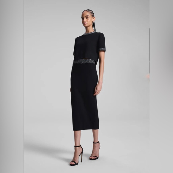 A.L.C. Jane Sequin Embellished Knit Midi Skirt - Picture 3 of 6